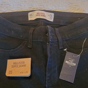 Hollister Super Skinny Black Denim - Size 0 Short